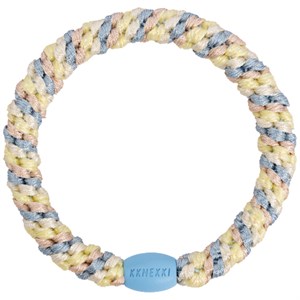 KKNEKKI - Hårelastik, Mix Seablue Light Yellow Glitter